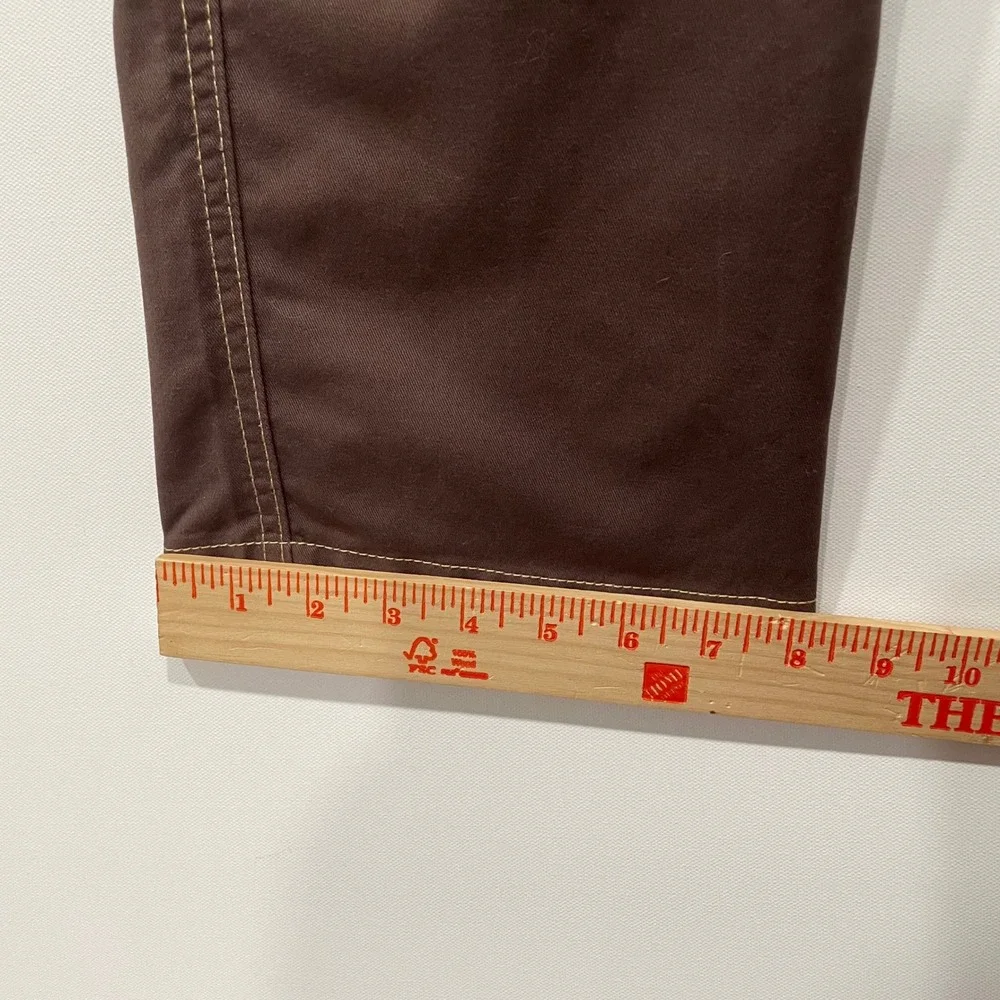 True‎ Religion Mens Bracken Brown Cargo Pants Contrast Stitch Straight Size 30